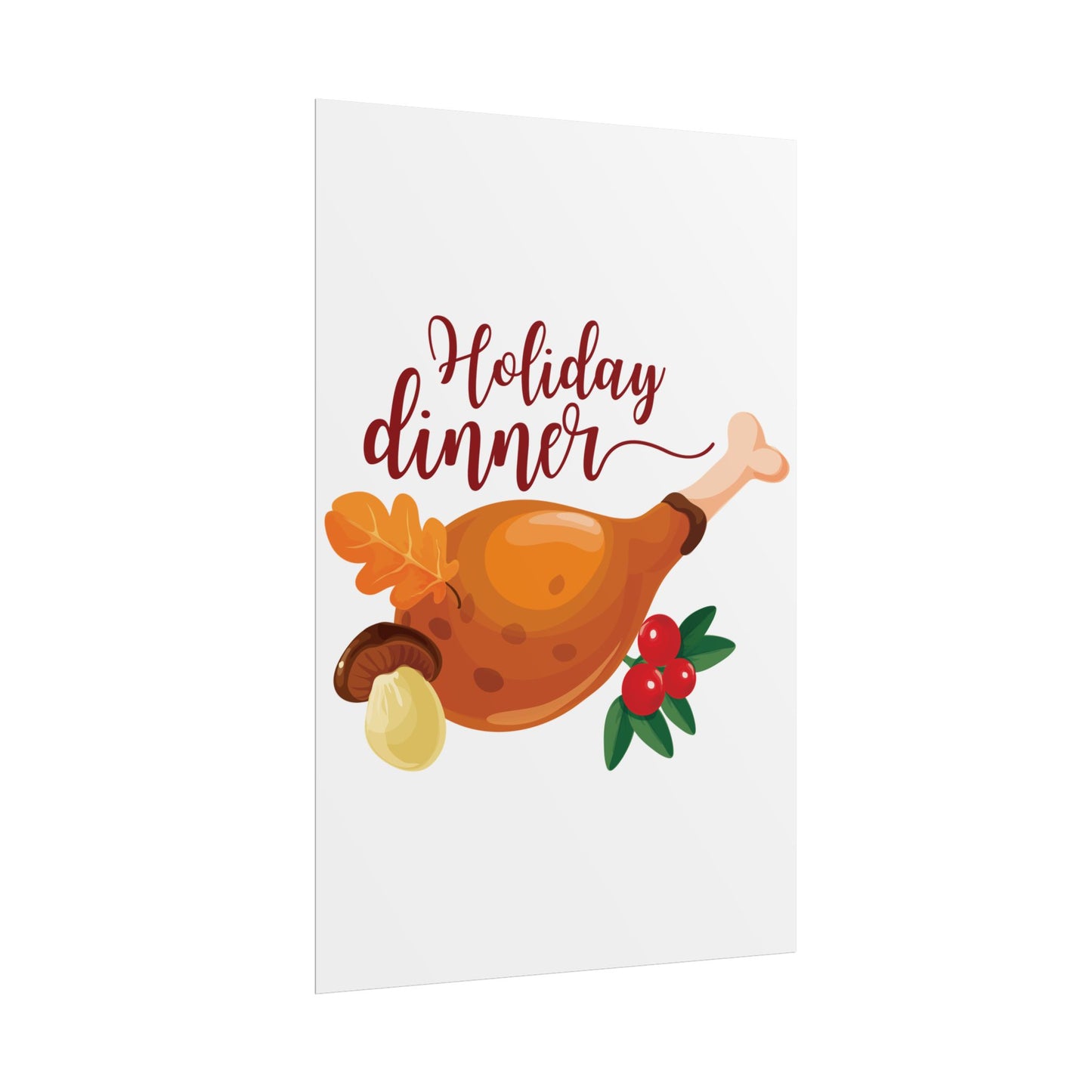 Rolled Poster -Holiday Dinner
