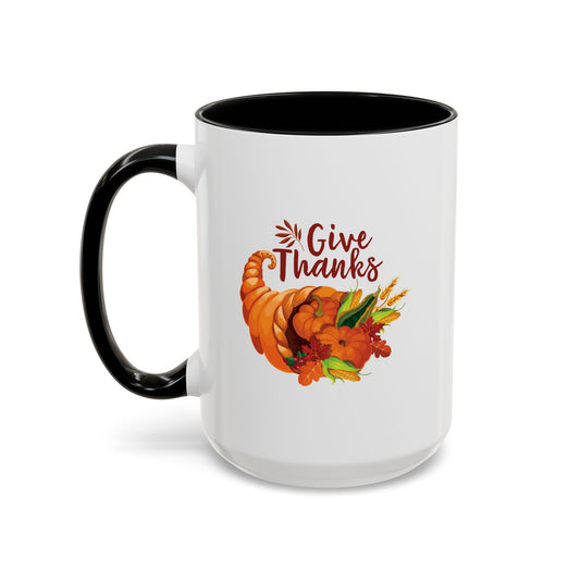 Accent Coffee Mug -Thanksgiving - Give Thanks