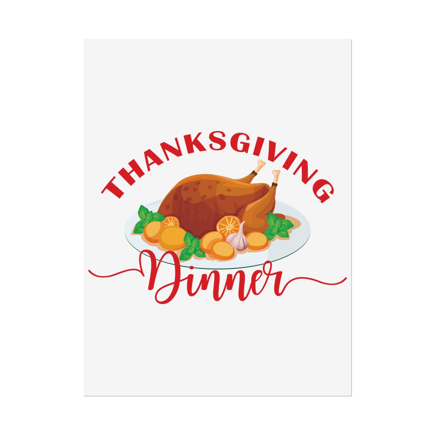 Rolled Poster -Thanksgiving Dinner