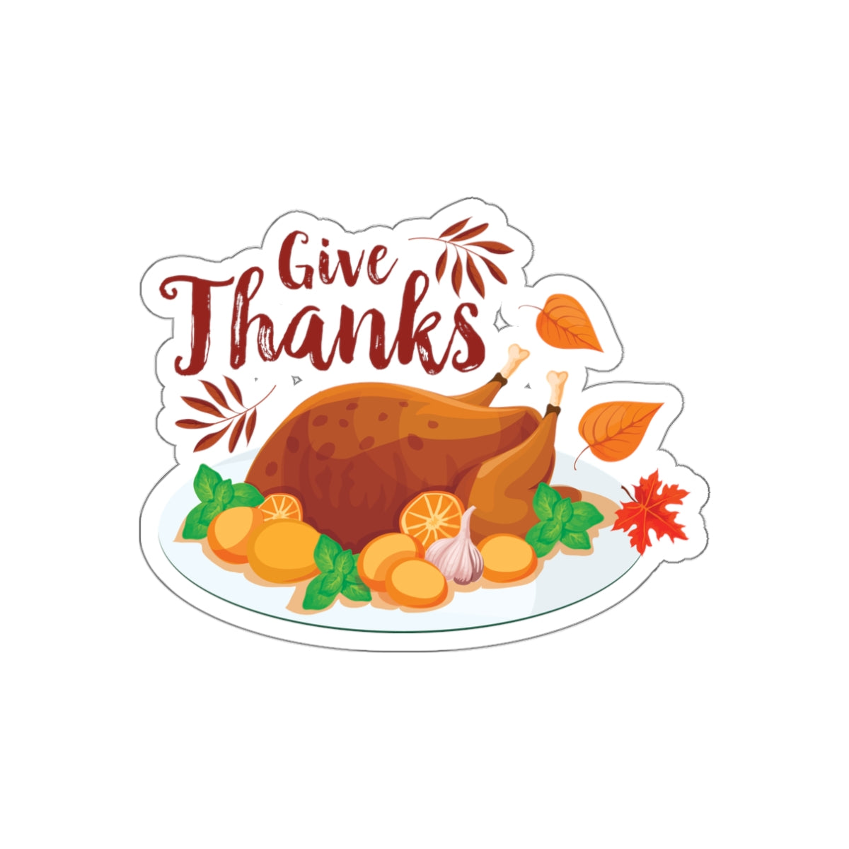 Die-Cut Stickers -Give Thanks