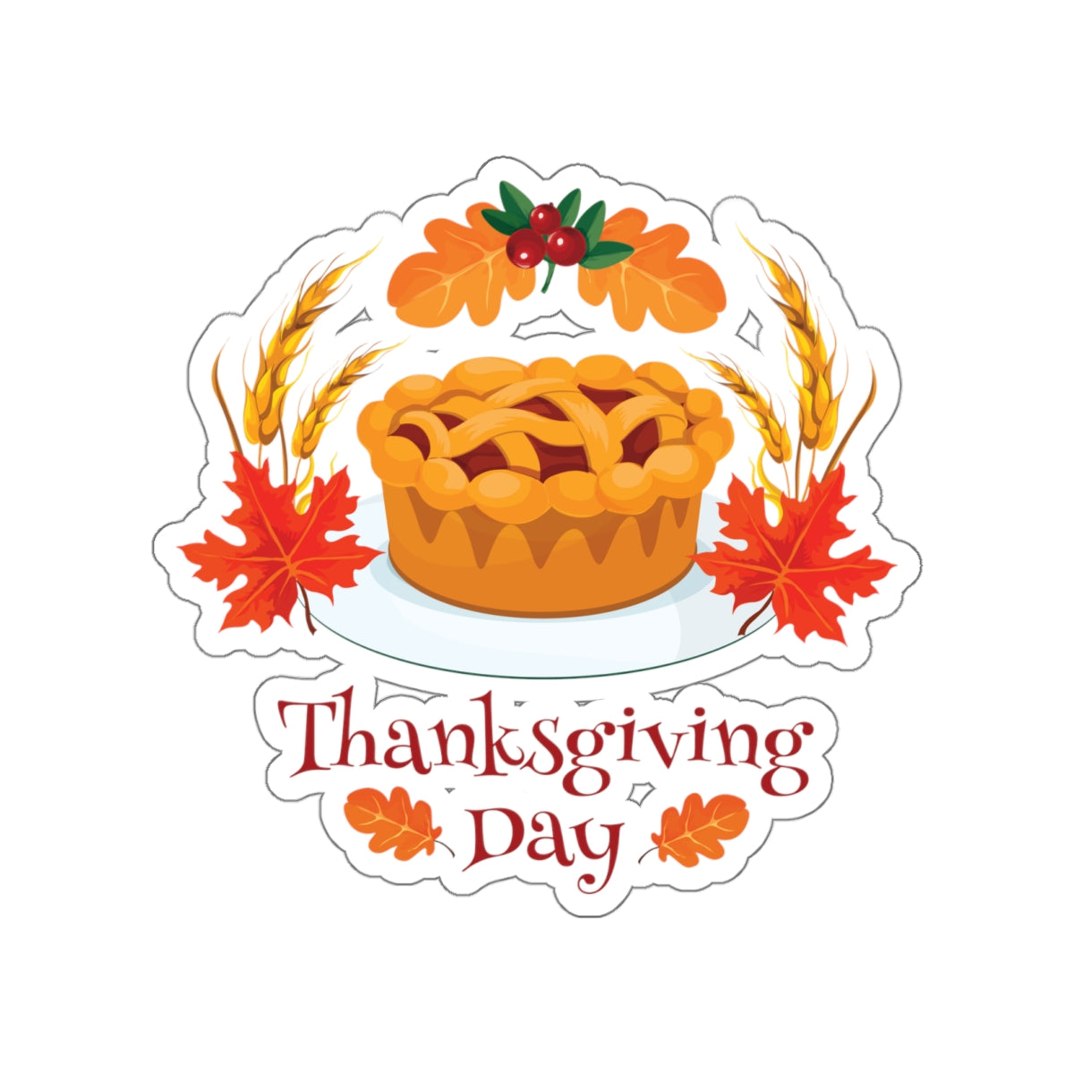 Die-Cut Stickers - Thanksgiving Day