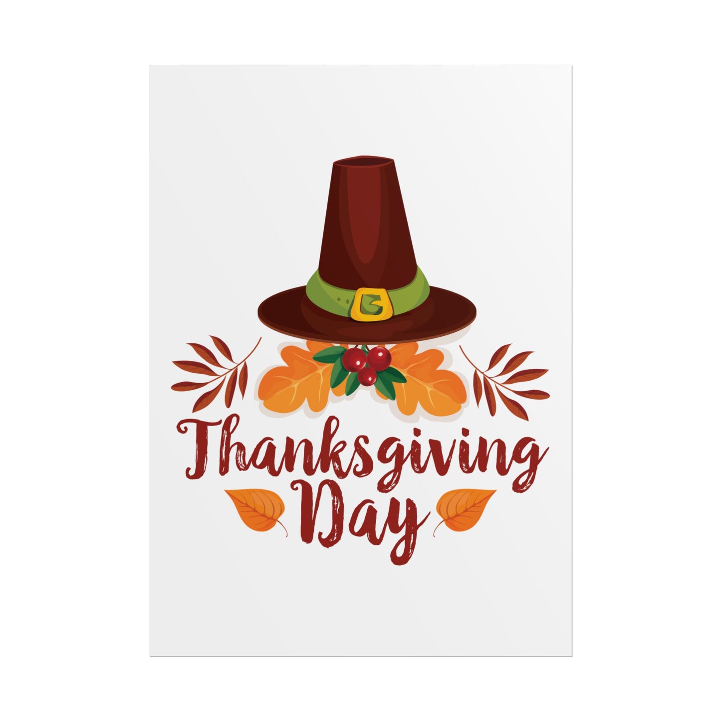 Rolled Poster -Thanksgiving Day - Happy Thanksgiving Day