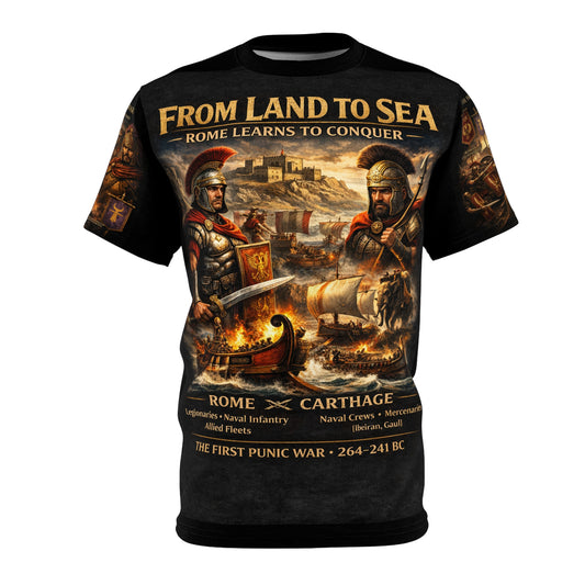 First Punic War Tribute Tee — Rome vs Carthage War for Sicily (264–241 BC)