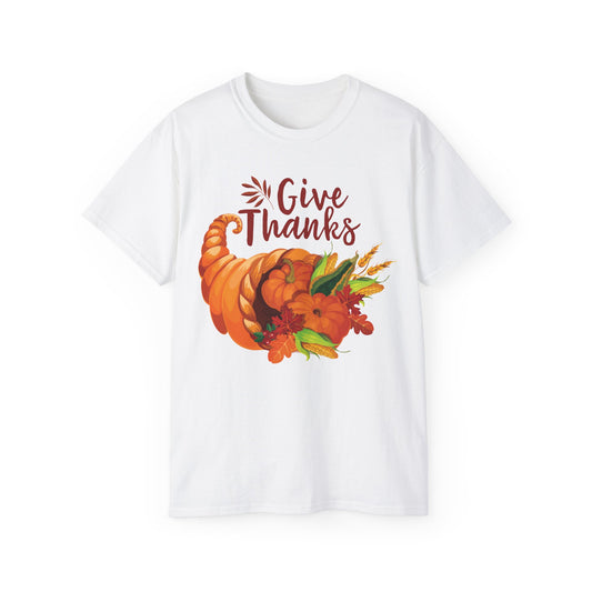 Unisex Ultra Cotton Tee - Thanksgiving - Give Thanks