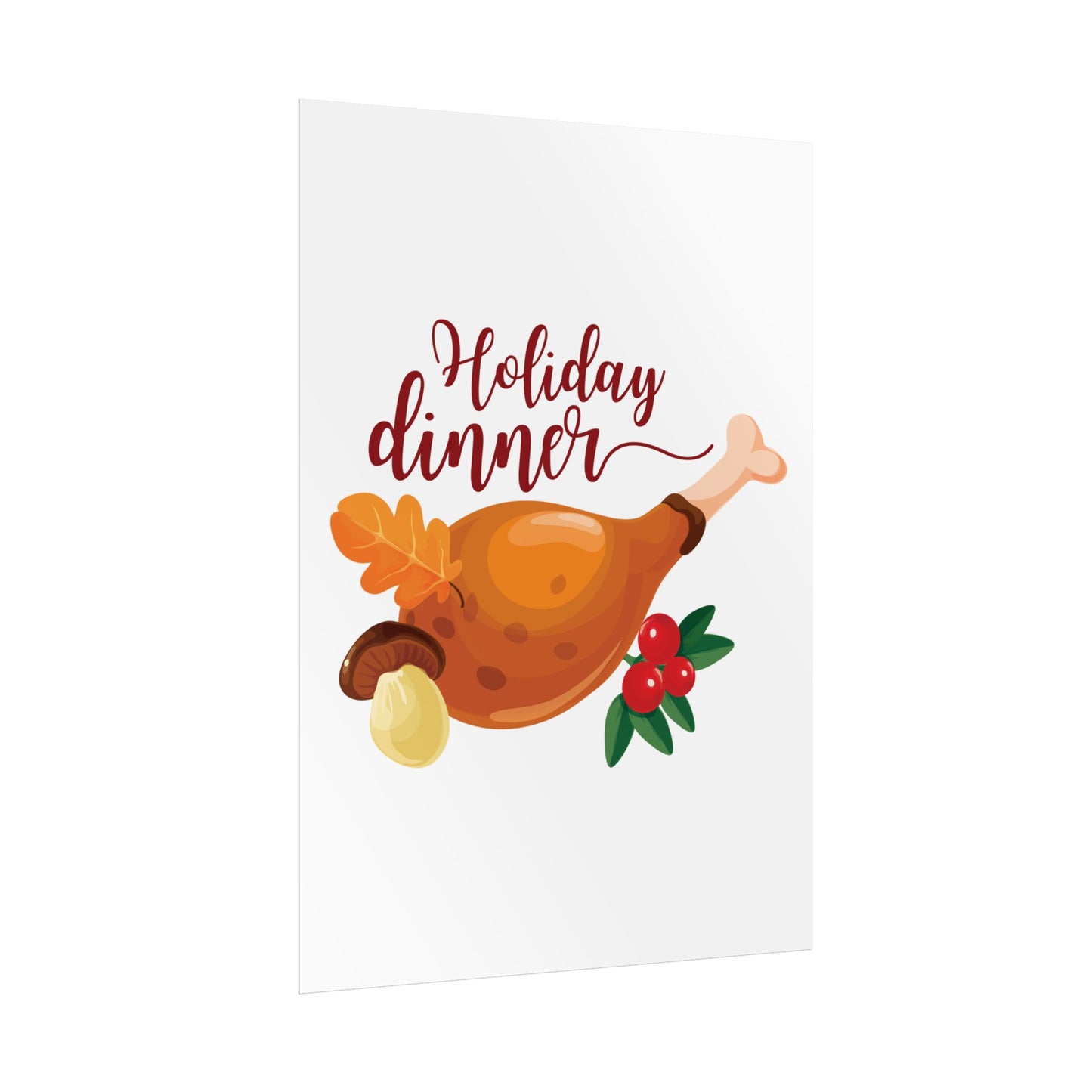 Rolled Poster -Holiday Dinner