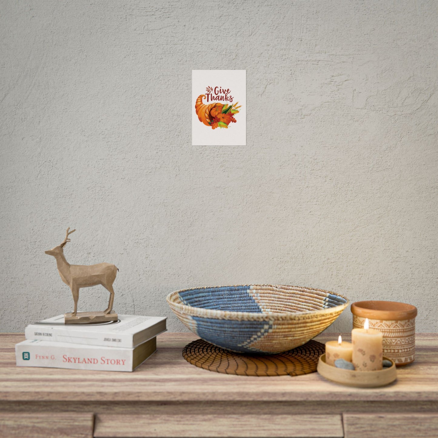 Rolled Poster -Thanksgiving - Give Thanks