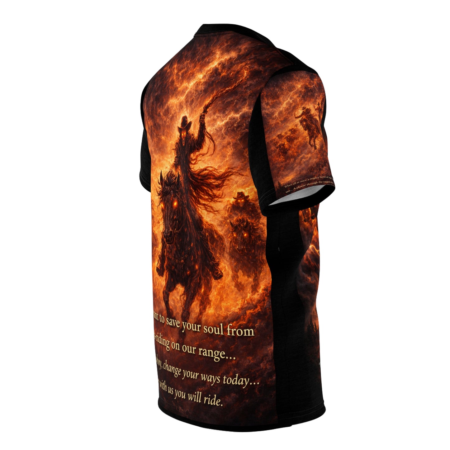 Ghost Riders in the Sky Tribute All-Over Print Tee — “Change Your Ways”