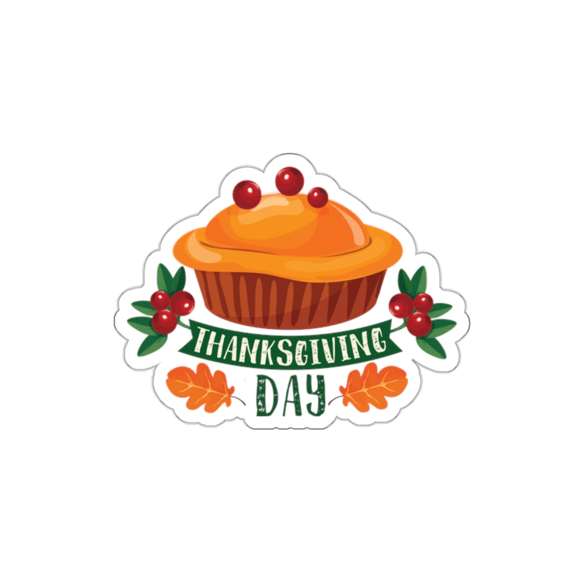 Die-Cut Stickers - Thanksgiving Day - Pie