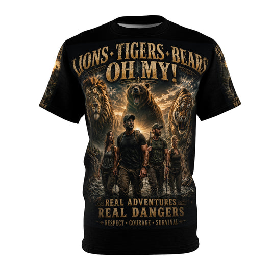 Lions, Tigers, Bears Oh My! - Tribute Tee — "Respect the Wild"