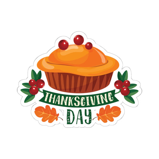 Kiss-Cut Stickers - Thanksgiving Day - Pie