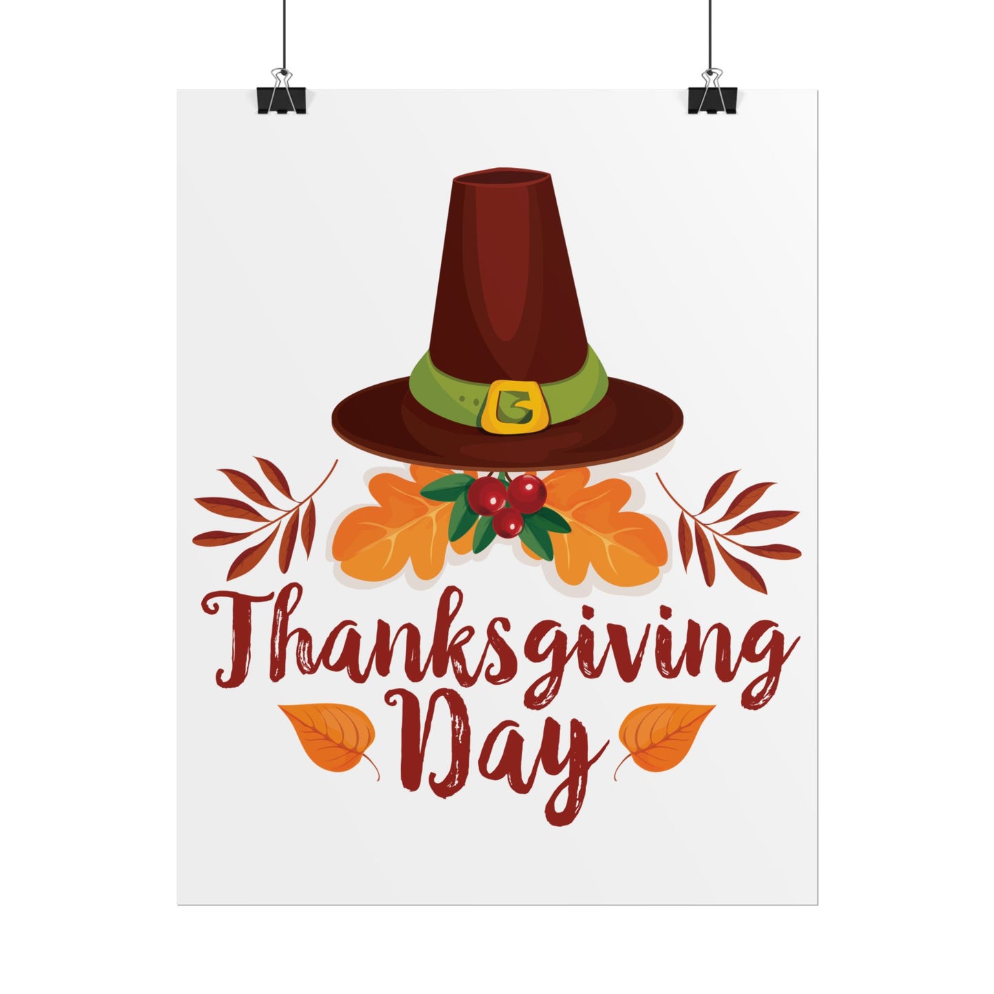 Rolled Poster -Thanksgiving Day - Happy Thanksgiving Day