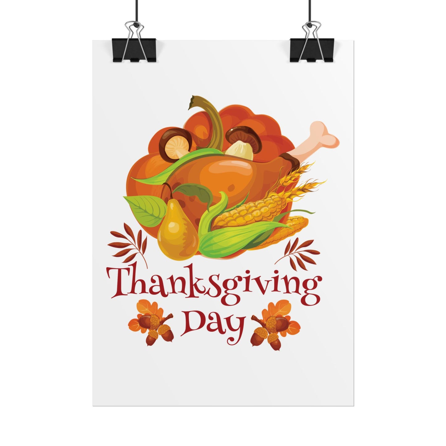 Rolled Poster -Thanksgiving Day - Turkey