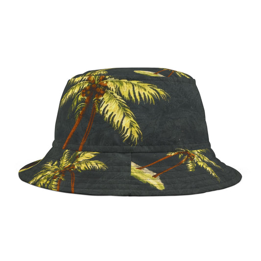 Palm Tree Surf Bucket Hat – Tropical Summer AOP