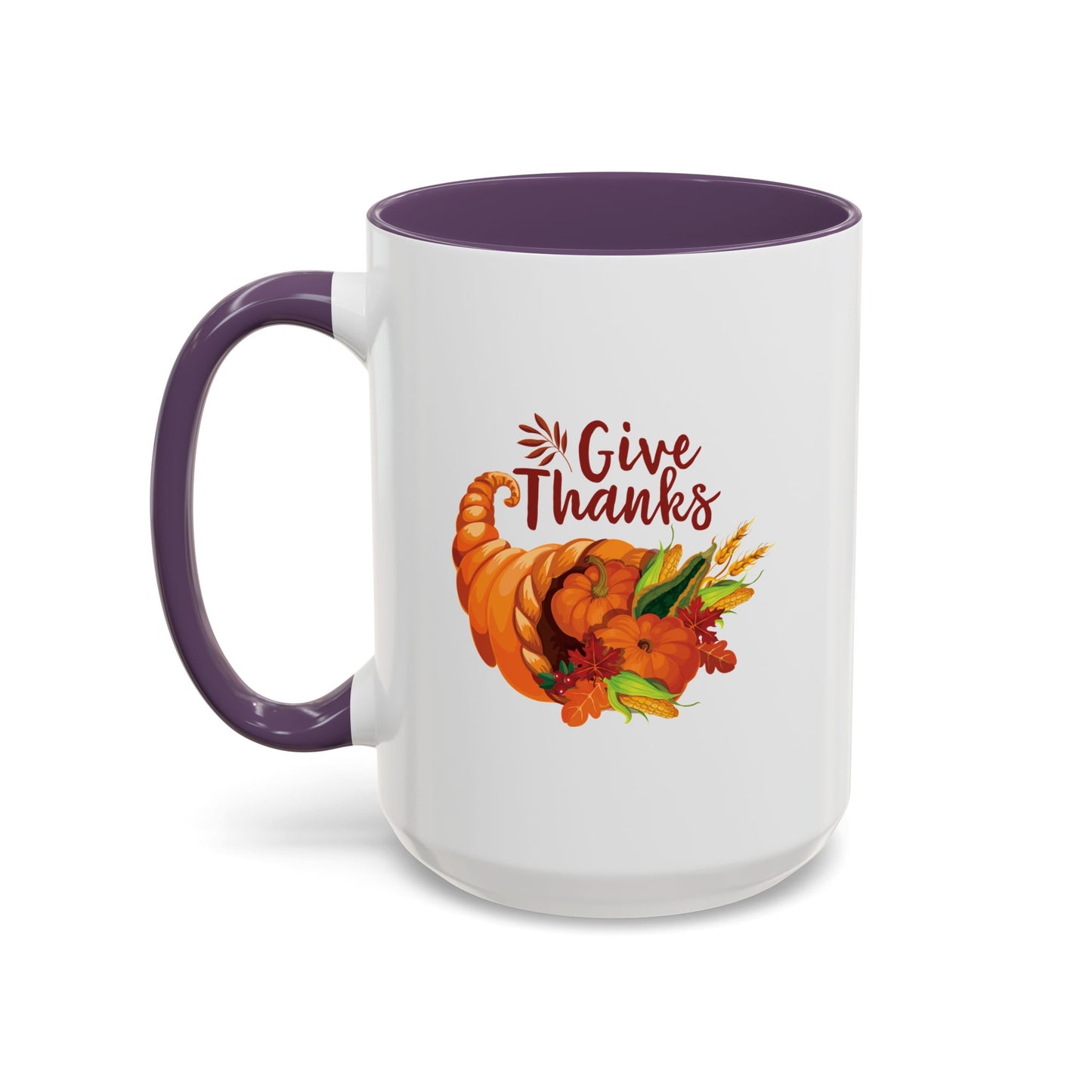 Accent Coffee Mug -Thanksgiving - Give Thanks