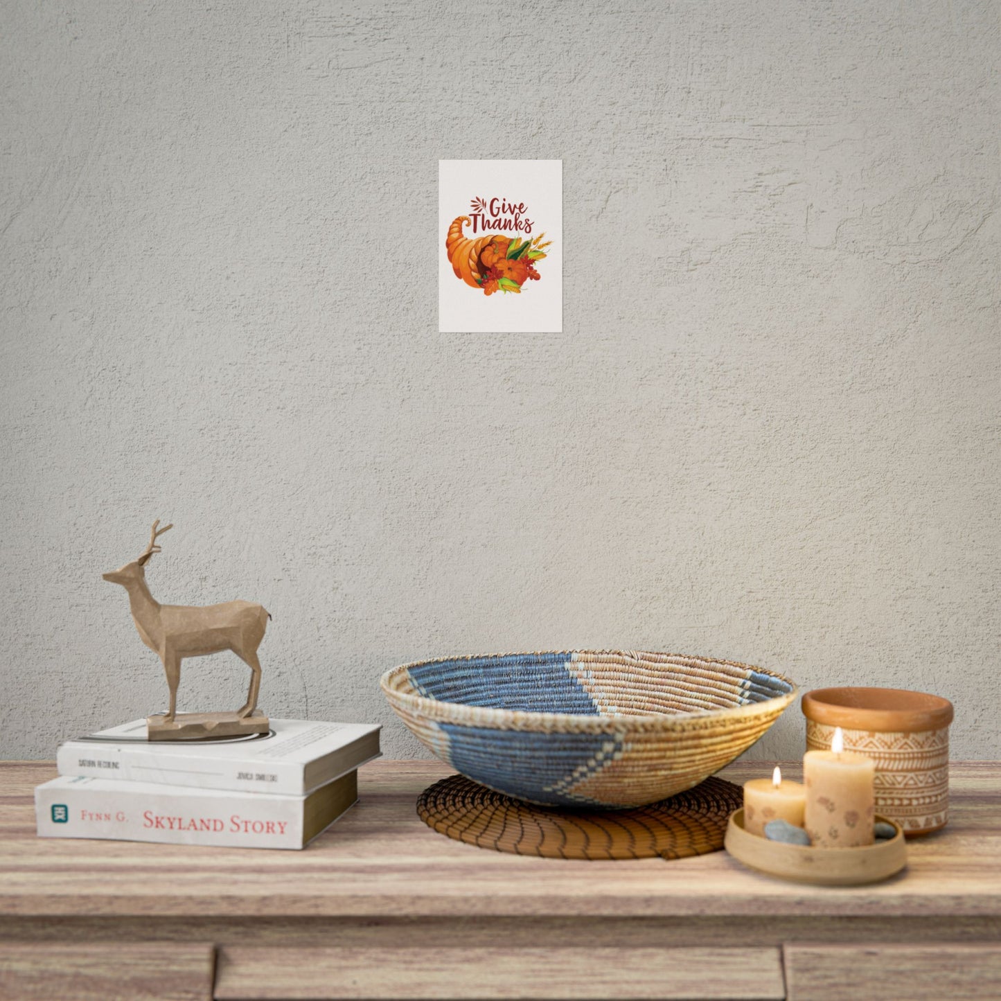 Rolled Poster -Thanksgiving - Give Thanks