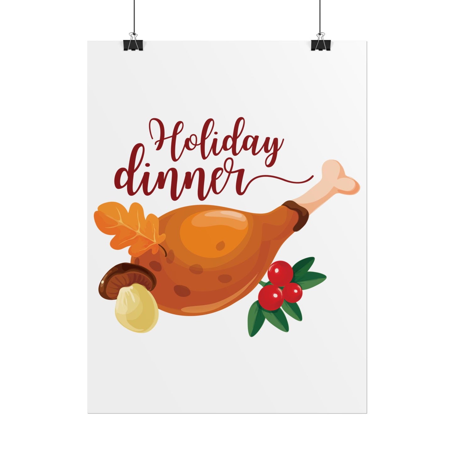 Rolled Poster -Holiday Dinner