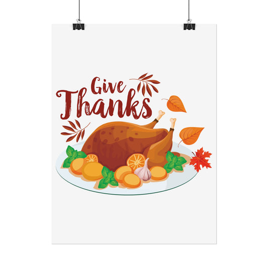 Rolled Poster -Give Thanks
