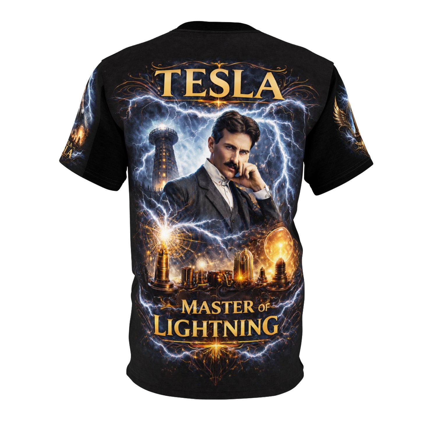 Nikola Tesla Tribute Tee — Master of Lightning Graphic T-Shirt