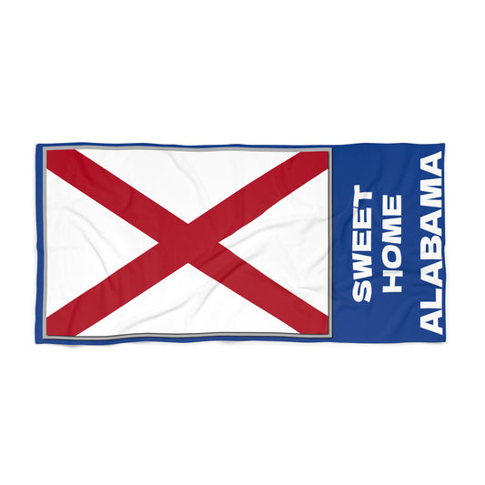 Alabama State Flag Beach Towel - State Pride