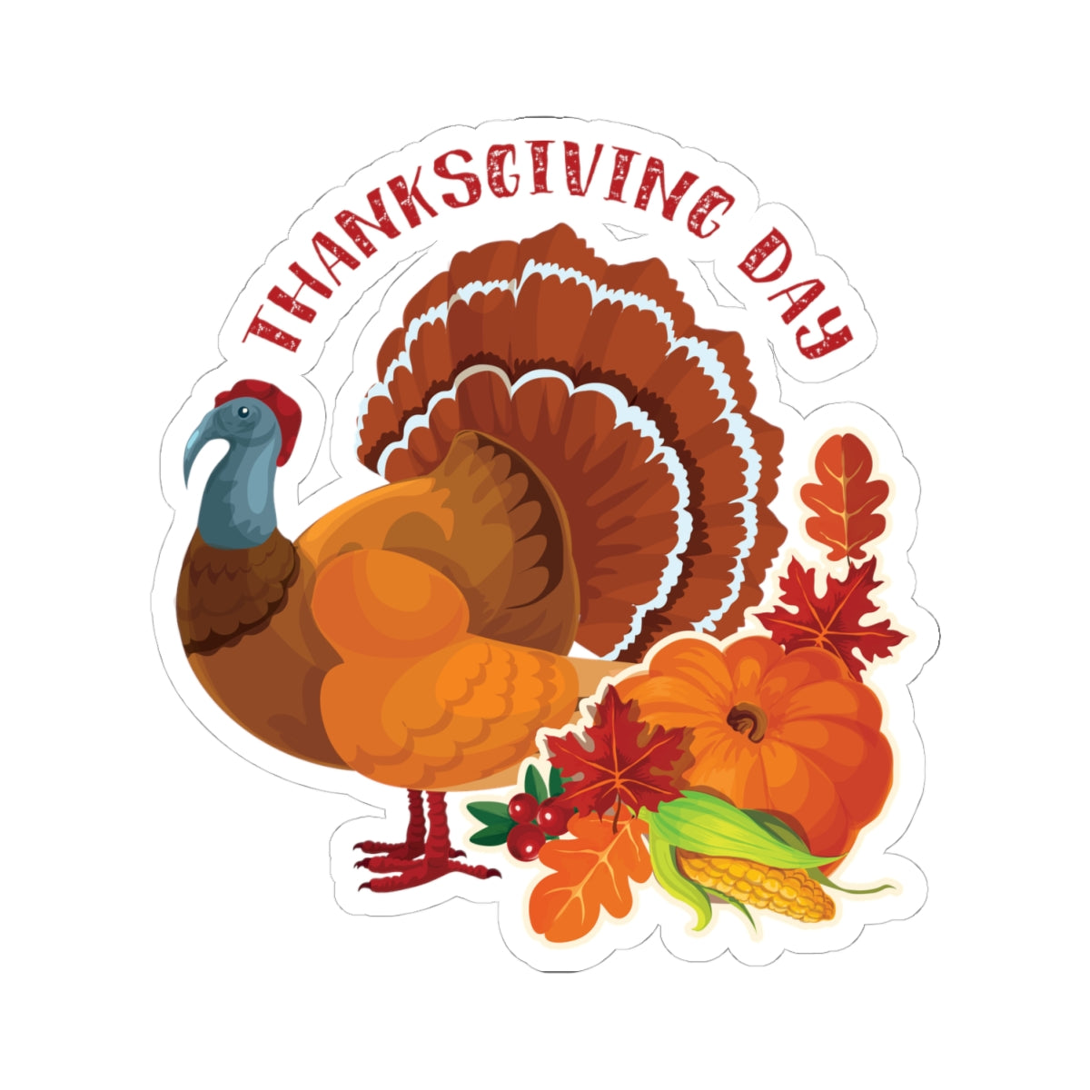 Kiss-Cut Stickers - Thanksgiving - Happy Turkey Day
