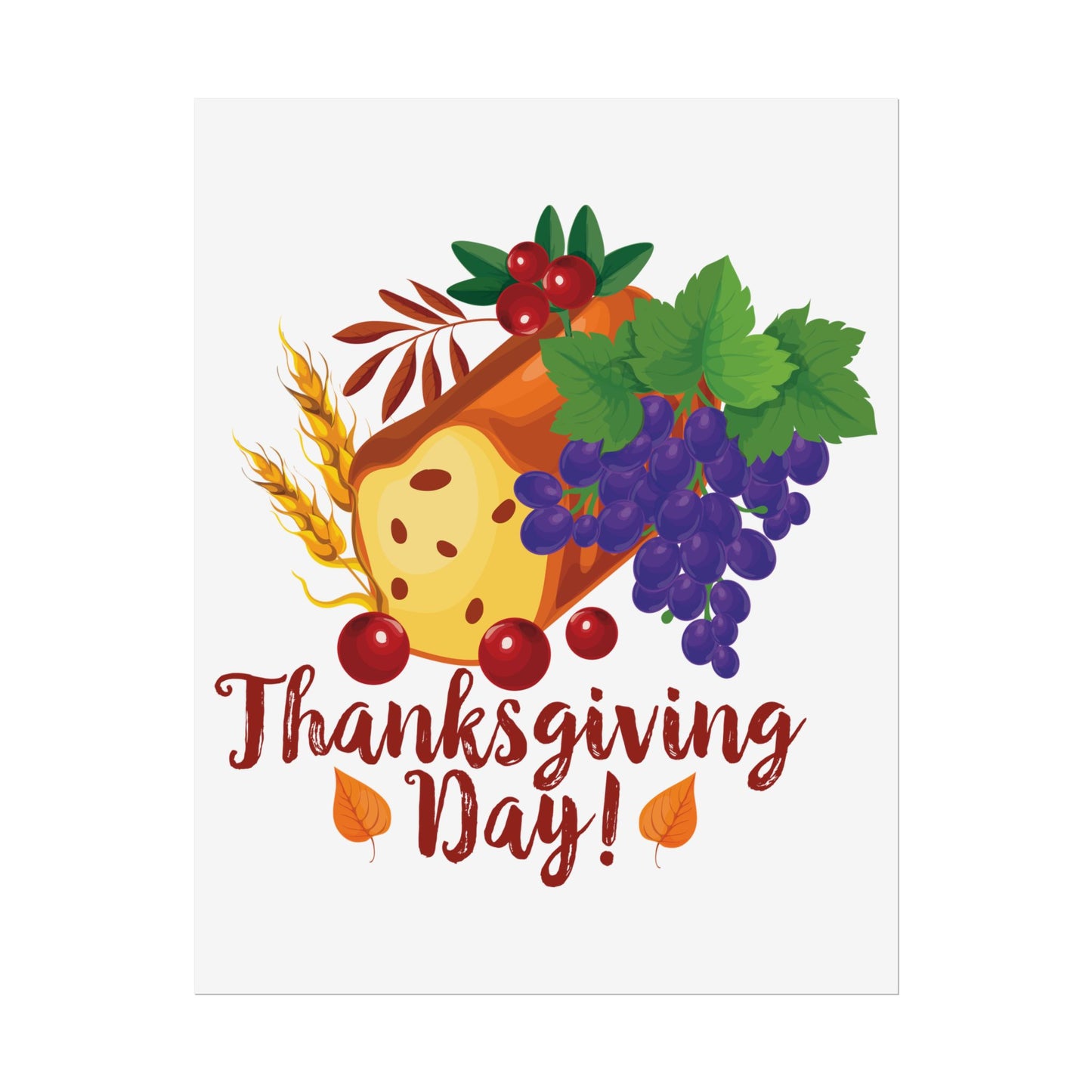 Rolled Poster -Thanksgiving Day - Bread