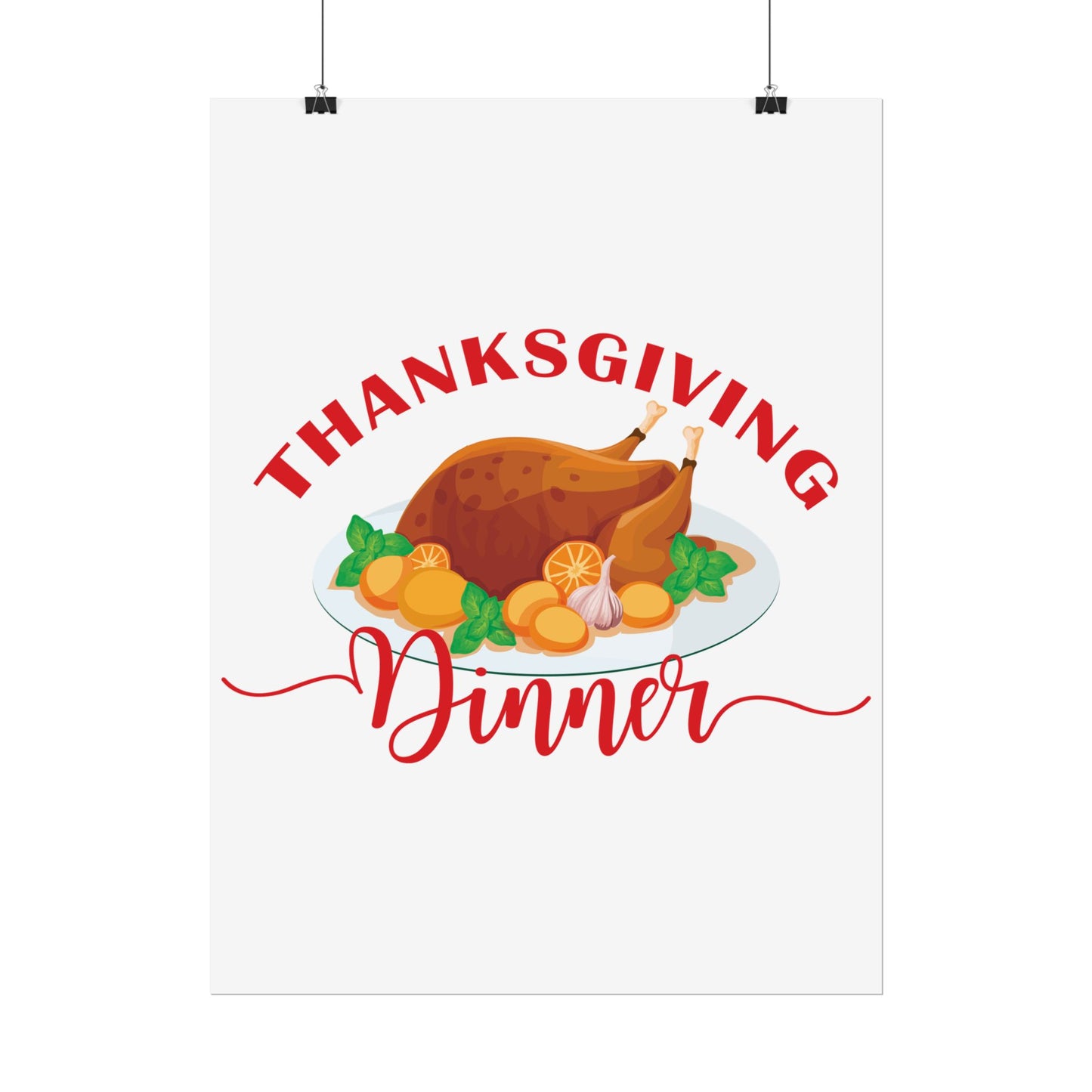 Rolled Poster -Thanksgiving Dinner