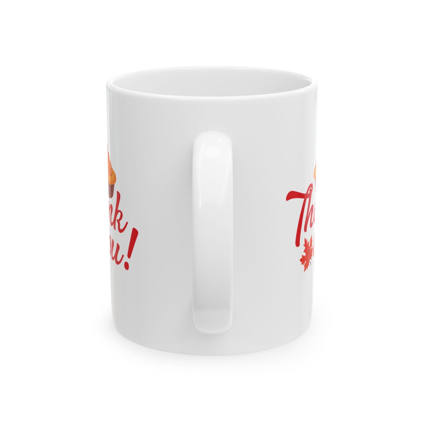 White Ceramic Mug - 11oz & 15oz -Thank you