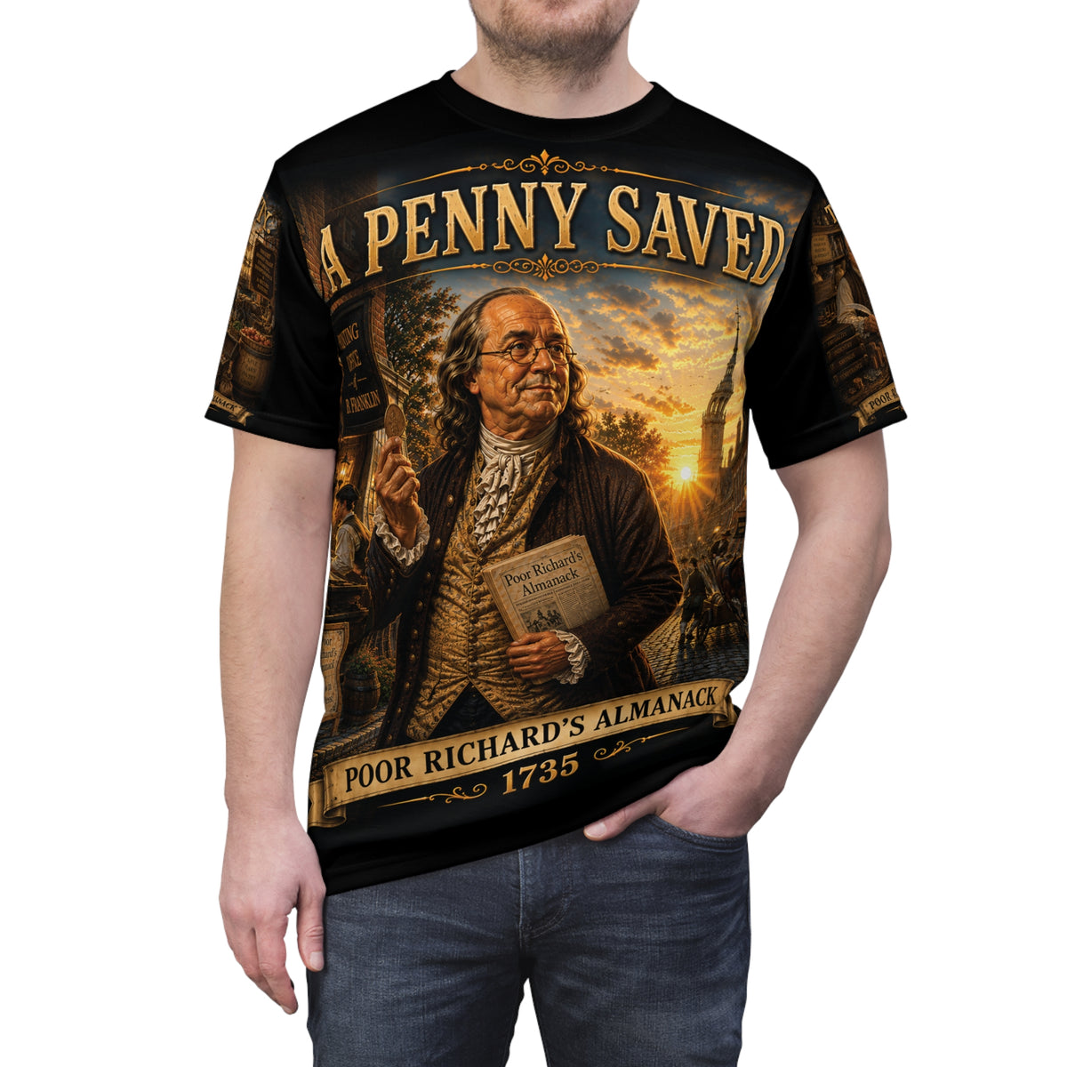 Benjamin Franklin "A Penny Saved..." - Tribute Tee