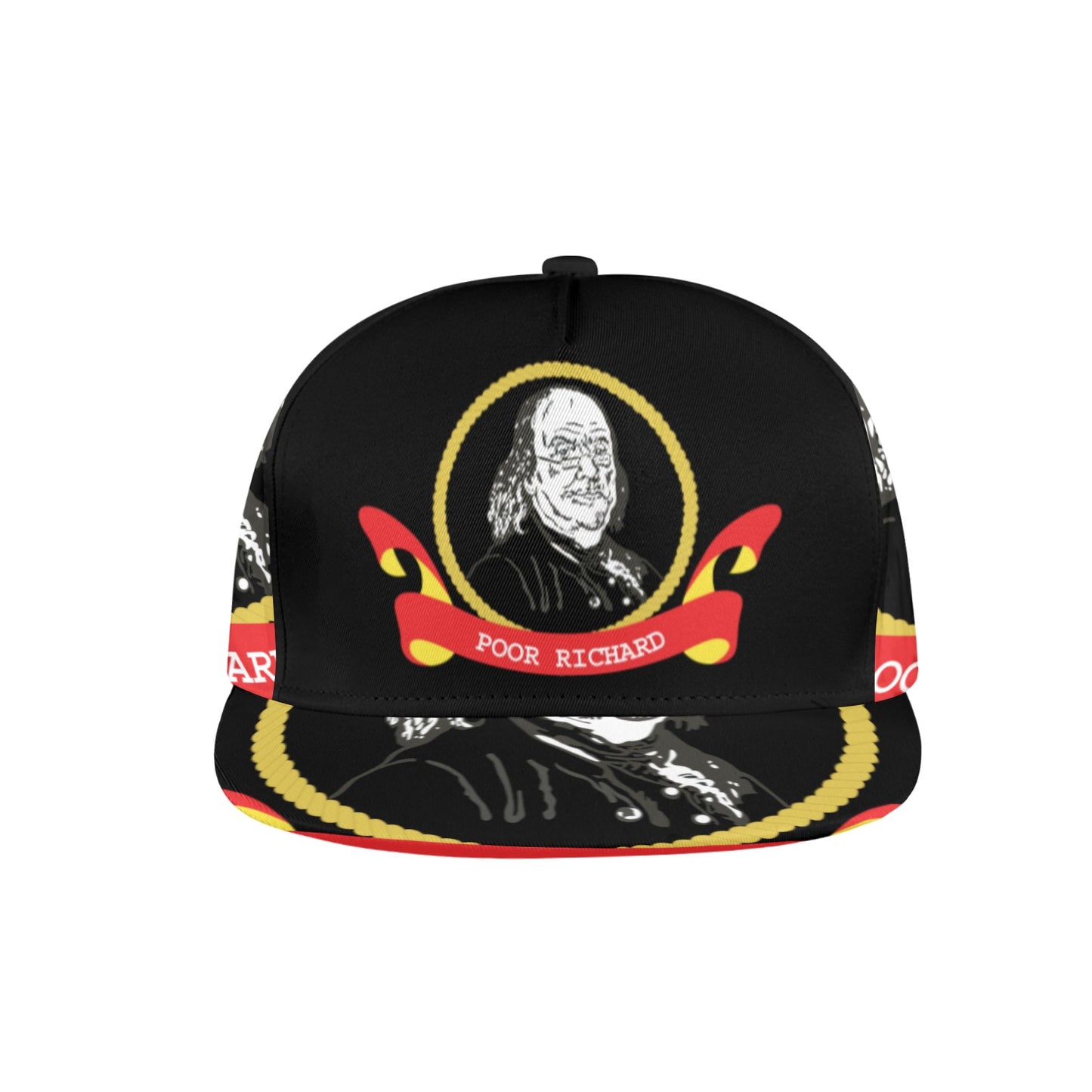 Poor Richard All-Over Snapback Hat