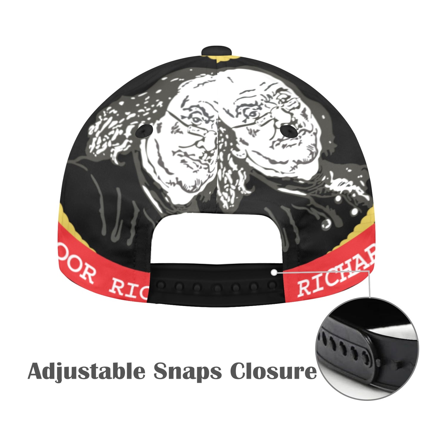 Poor Richard All-Over Snapback Hat